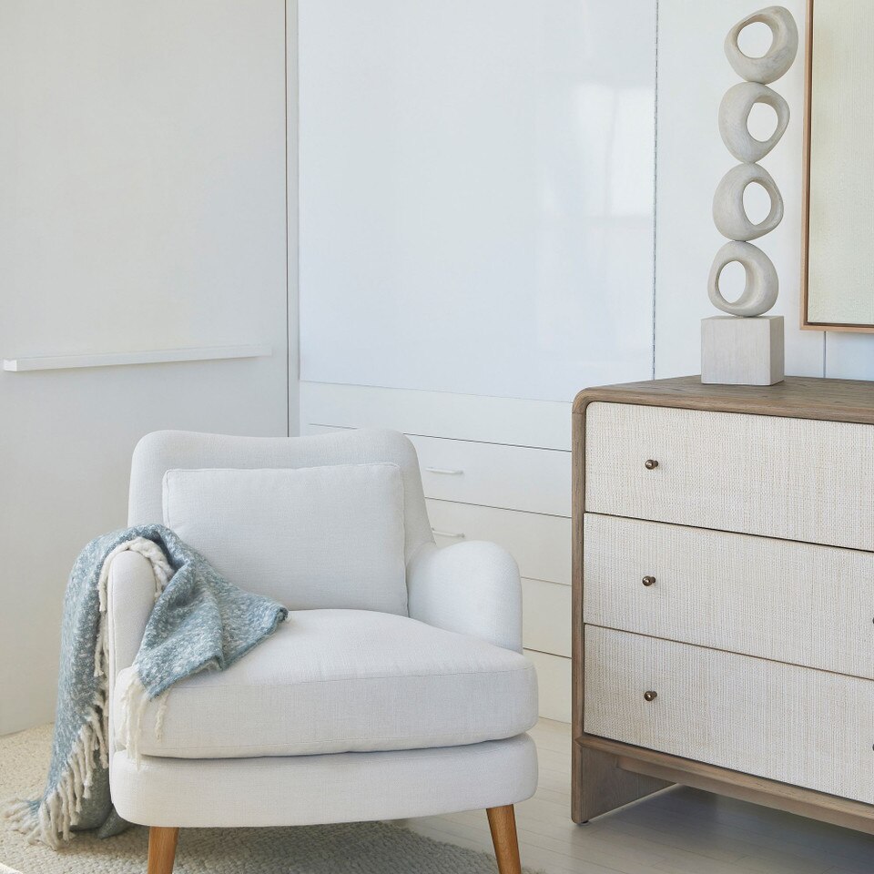 Modern Waterfall 6-Drawer Chest (157 cm)